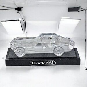 1963 Corvette Window Glass Crystal Car Paperweight